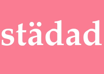 Synonym städad