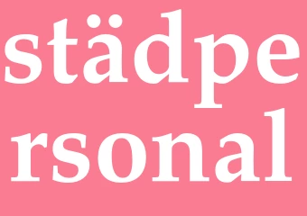 Synonym städpersonal