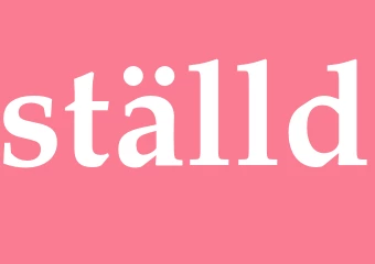 Synonym ställd
