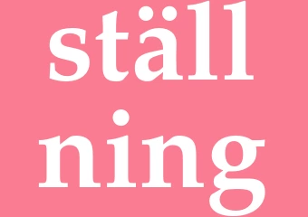 Synonym ställning