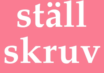 Synonym ställskruv