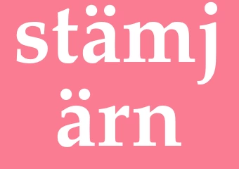 Synonym stämjärn