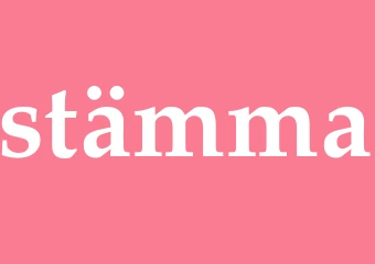 Synonym stämma