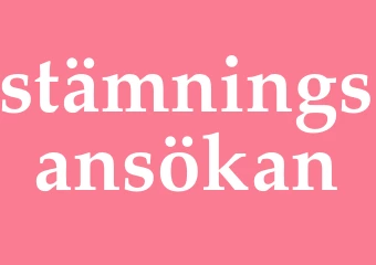 Synonym stämningsansökan