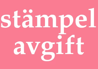 Synonym stämpelavgift