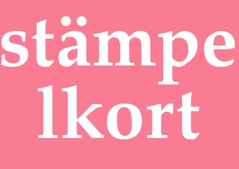 Synonym stämpelkort
