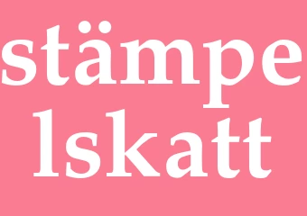 Synonym stämpelskatt