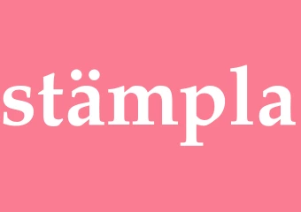Synonym stämpla