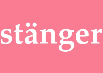 Synonym stänger