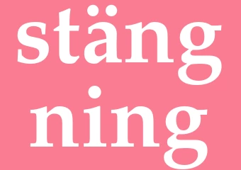 Synonym stängning