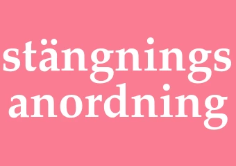 Synonym stängningsanordning