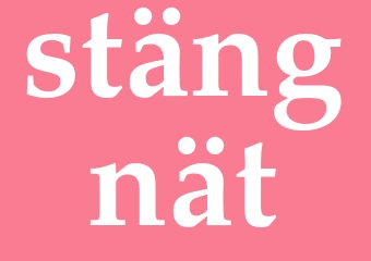 Synonym stängnät