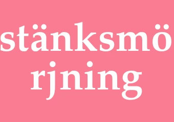 Synonym stänksmörjning