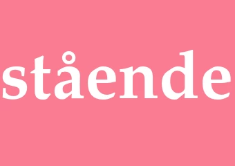Synonym stående