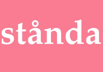 Synonym stånda