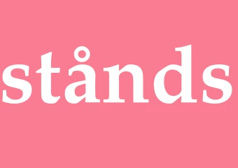 Synonym stånds