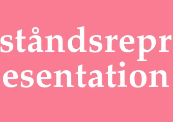 Synonym ståndsrepresentation