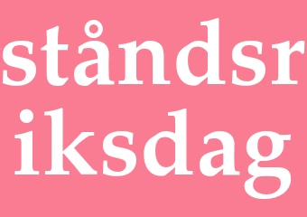 Synonym ståndsriksdag