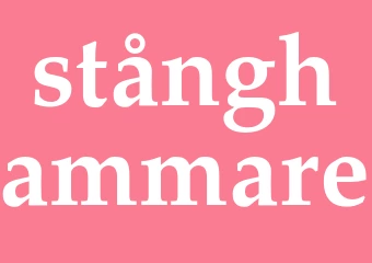 Synonym stånghammare