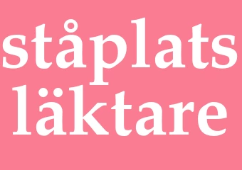 Synonym ståplatsläktare
