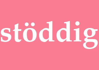 Synonym stöddig