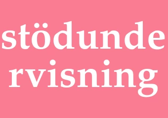 Synonym stödundervisning