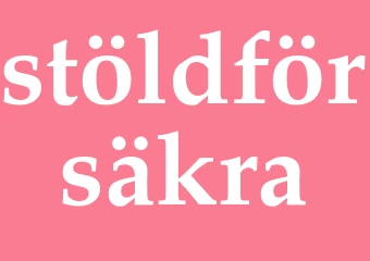 Synonym stöldförsäkra