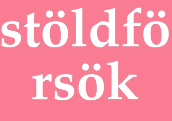 Synonym stöldförsök