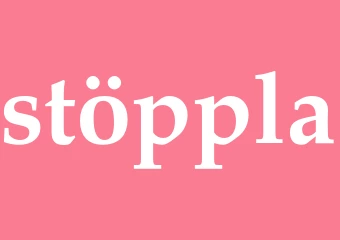 Synonym stöppla