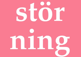 Synonym störning