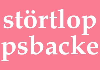 Synonym störtloppsbacke
