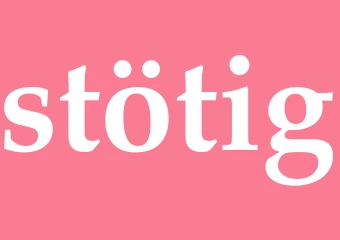 Synonym stötig