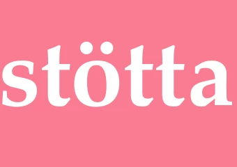 Synonym stötta