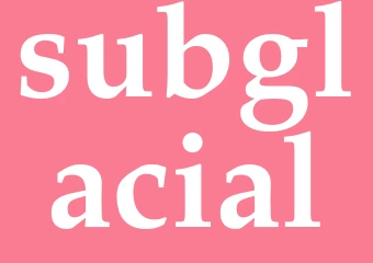 Synonym subglacial