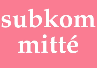 Synonym subkommitté