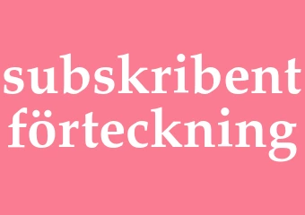 Synonym subskribentförteckning