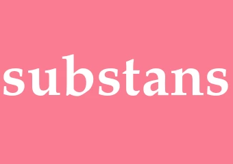 Synonym substans