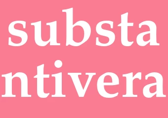 Synonym substantivera