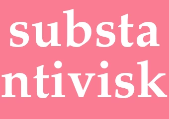 Synonym substantivisk