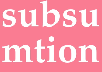 Synonym subsumtion