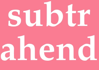 Synonym subtrahend