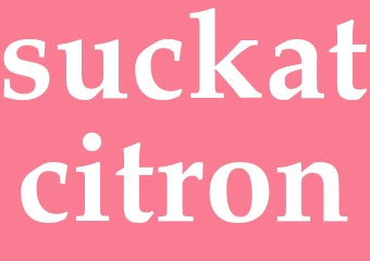 Synonym suckatcitron