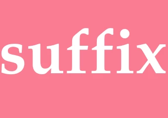 Synonym suffix