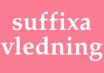 Synonym suffixavledning