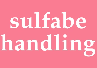 Synonym sulfabehandling