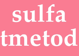 Synonym sulfatmetod