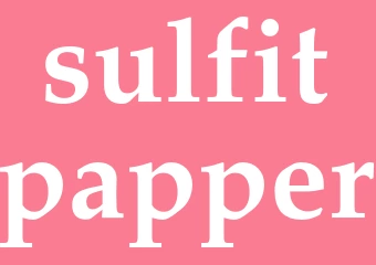 Synonym sulfitpapper