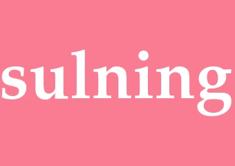 Synonym sulning