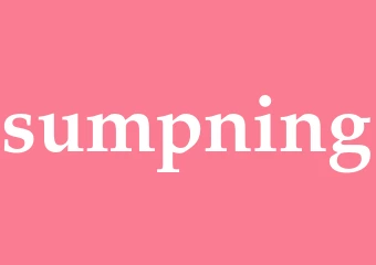 Synonym sumpning