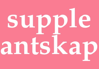 Synonym suppleantskap